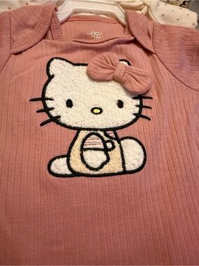 Hello Kitty Pink and Cream Baby Top